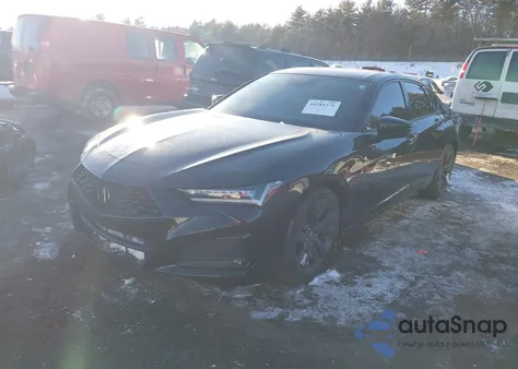 2021 Acura Tlx A-Spec Package из США, поврежденный, VIN 19UUB5F57MA010389